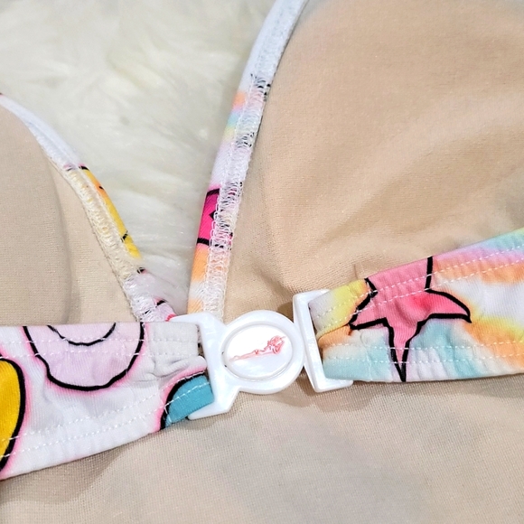 One pice swimsuit, NEW, monokini, white/ multi-color - Picture 9 of 10